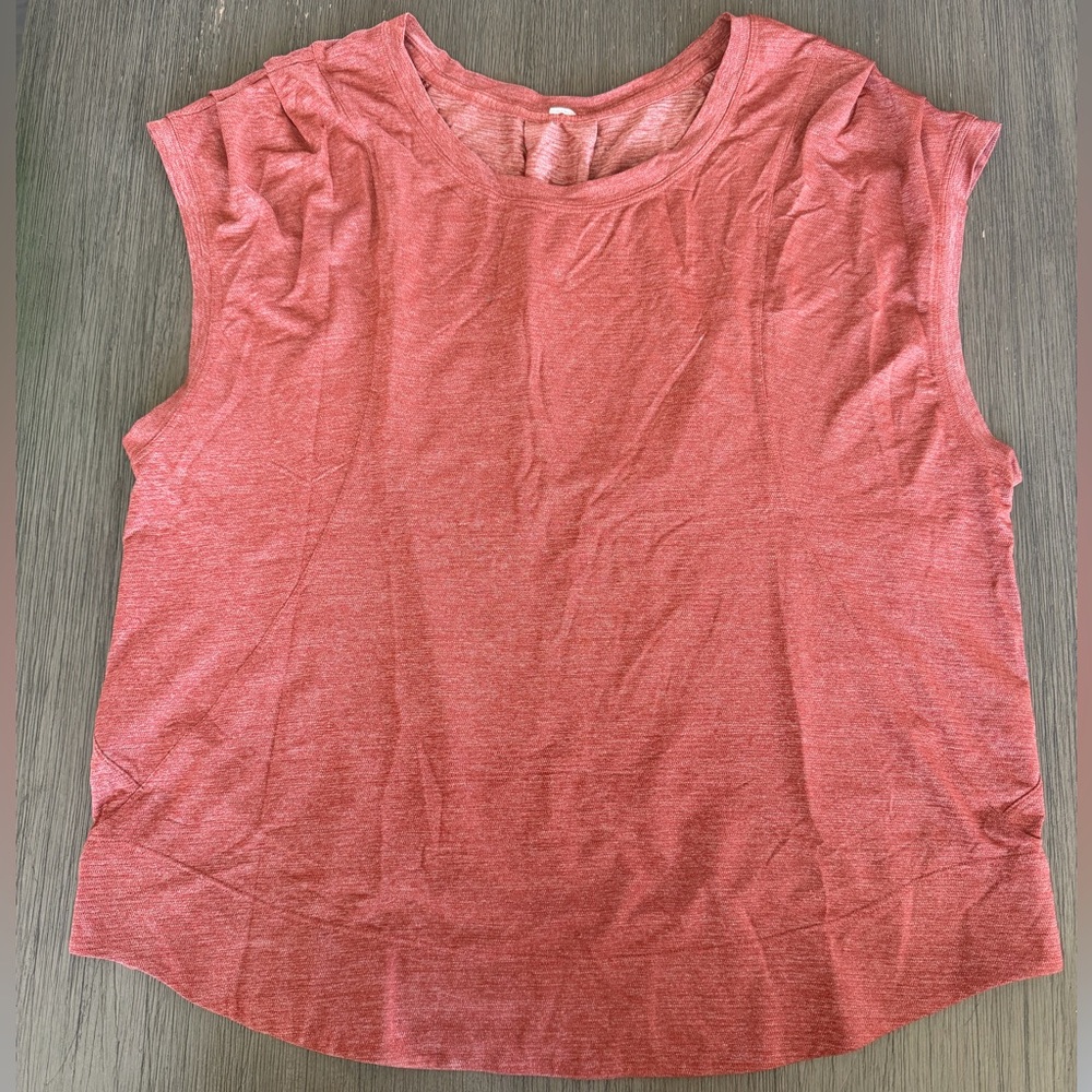 Women's Sleeveless orange Lululemon top